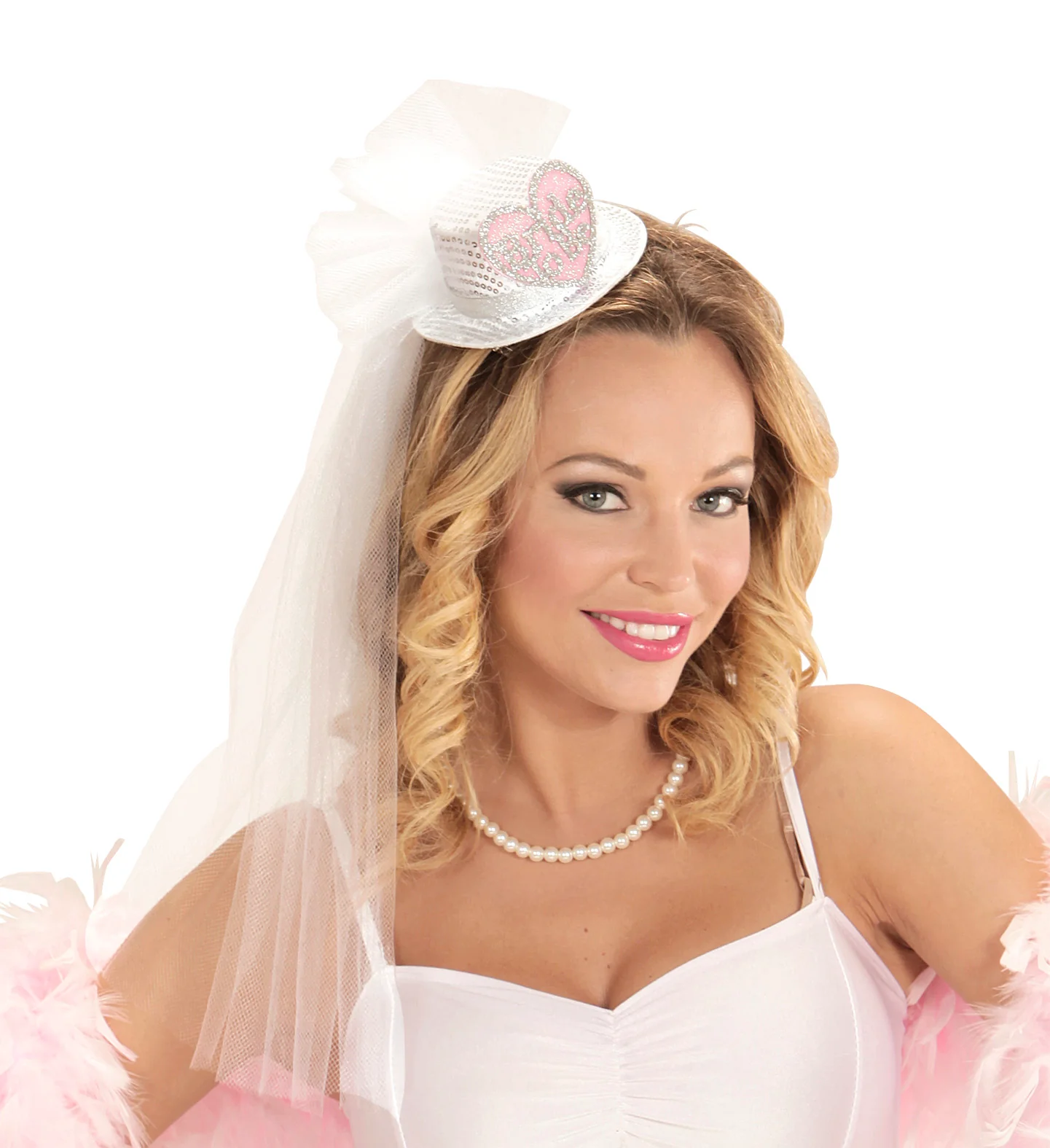 Hoge Hoed Pailletten "Bride To Be" Met Hartje - Image 2