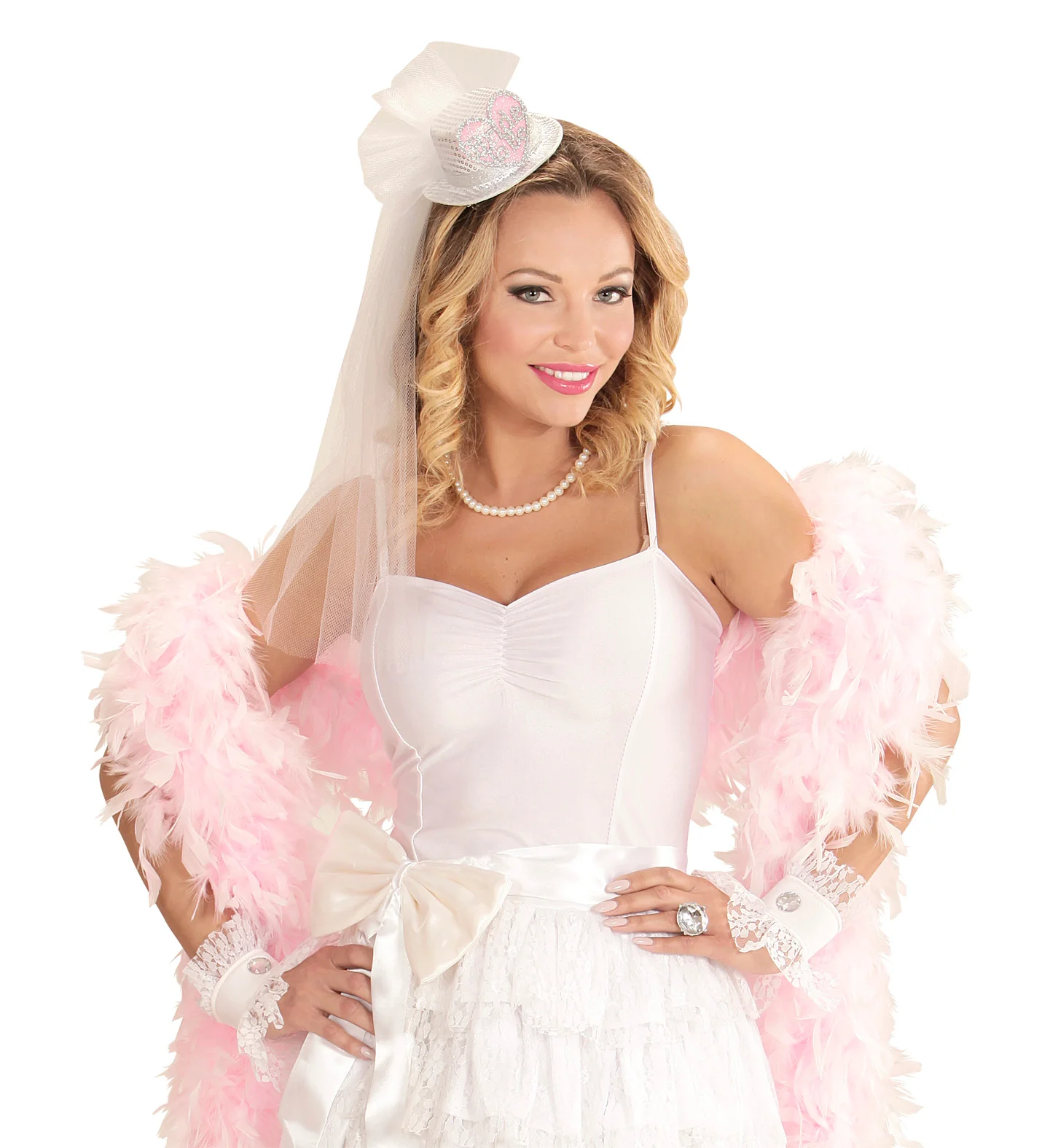 Hoge Hoed Pailletten "Bride To Be" Met Hartje - Image 3