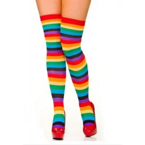Hoge kousen regenboog