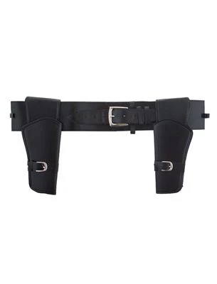 Holster dubbel cowboy zwart