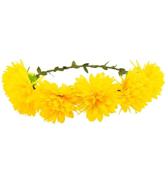 Hoofdband bloemen geel Luuk - Image 4