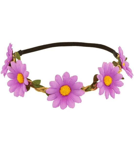 Hoofdband bloemen paars Julia - Image 4