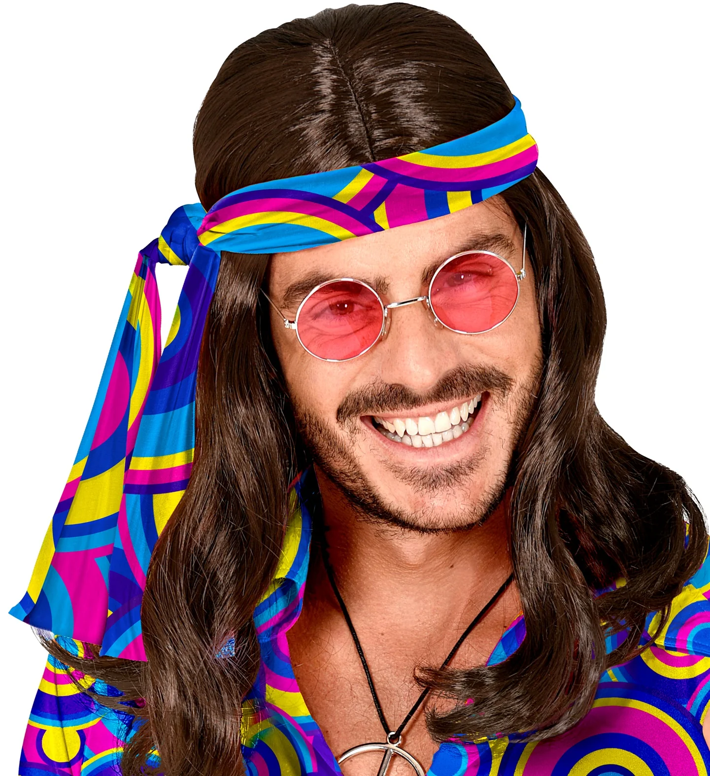 Hippie hoofdband blauw tinten - Image 2