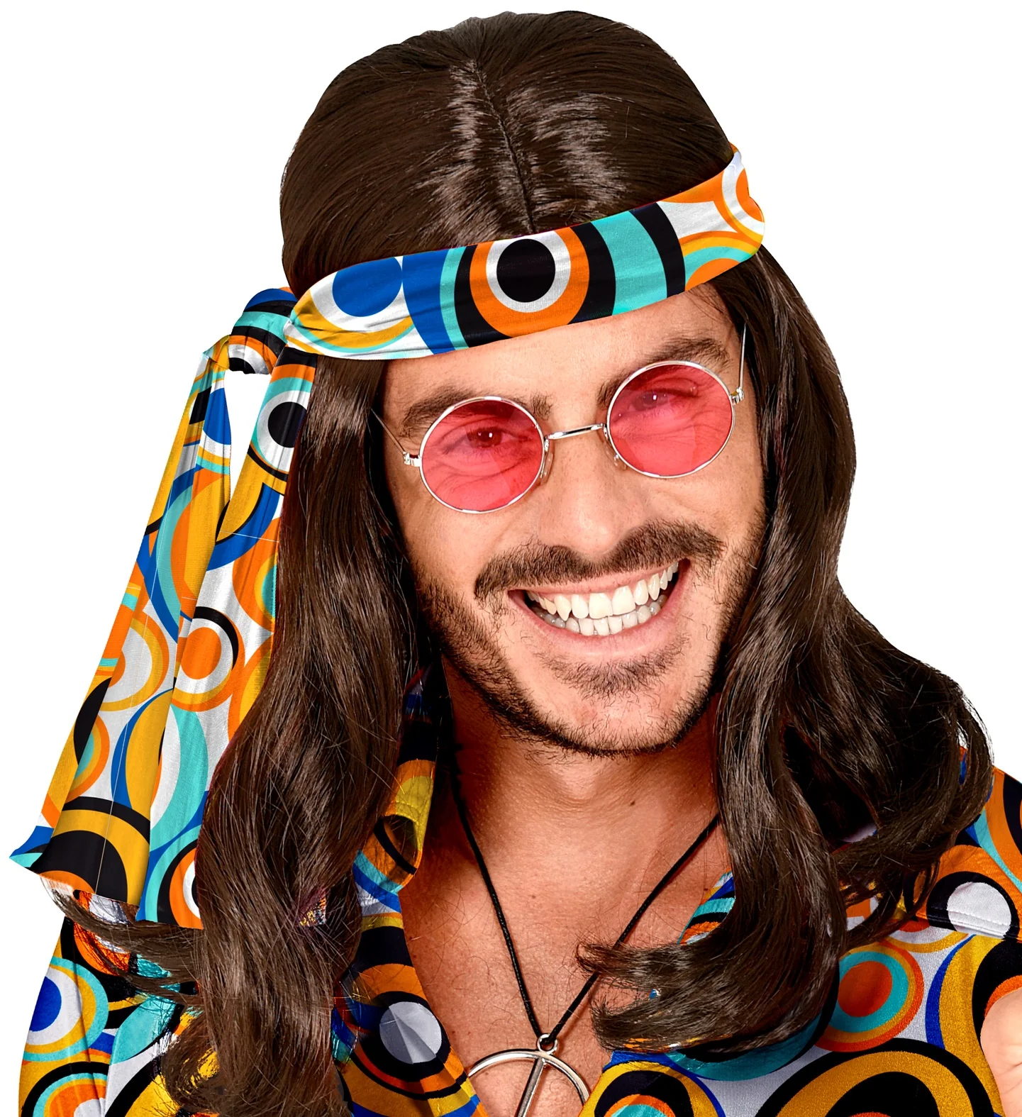 Hippie hoofdband gekleurde bollen - Image 2