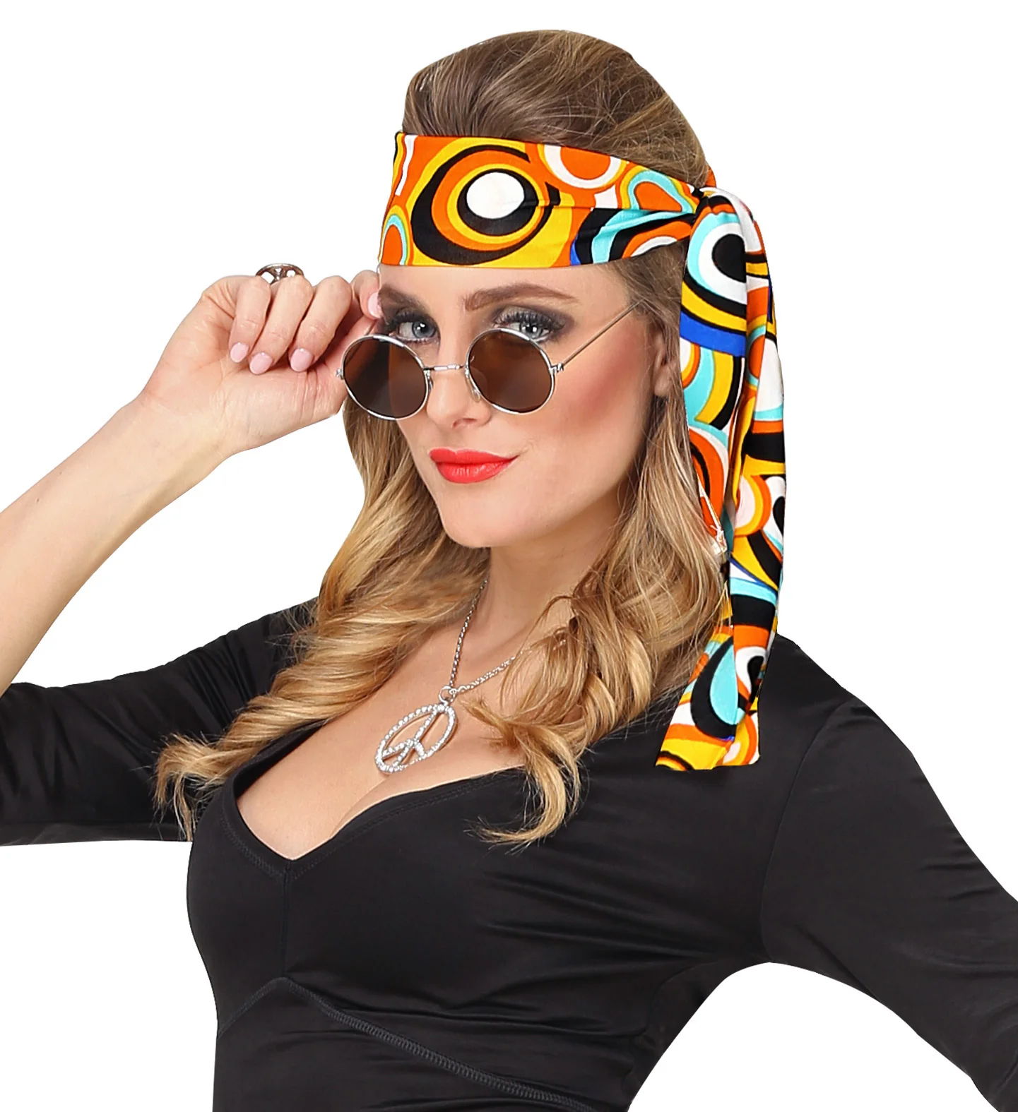 Hippie hoofdband gekleurde bollen - Image 4
