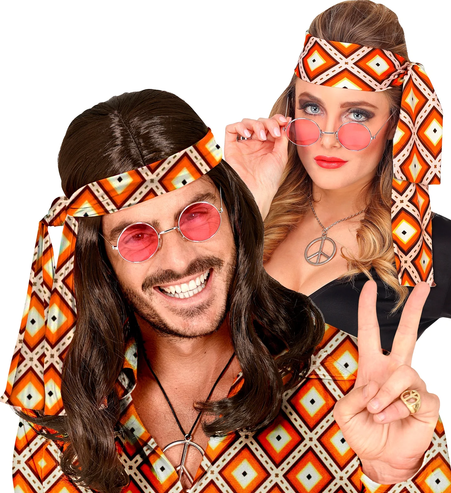 Hoofdband hippie Groovy stijl - Image 5