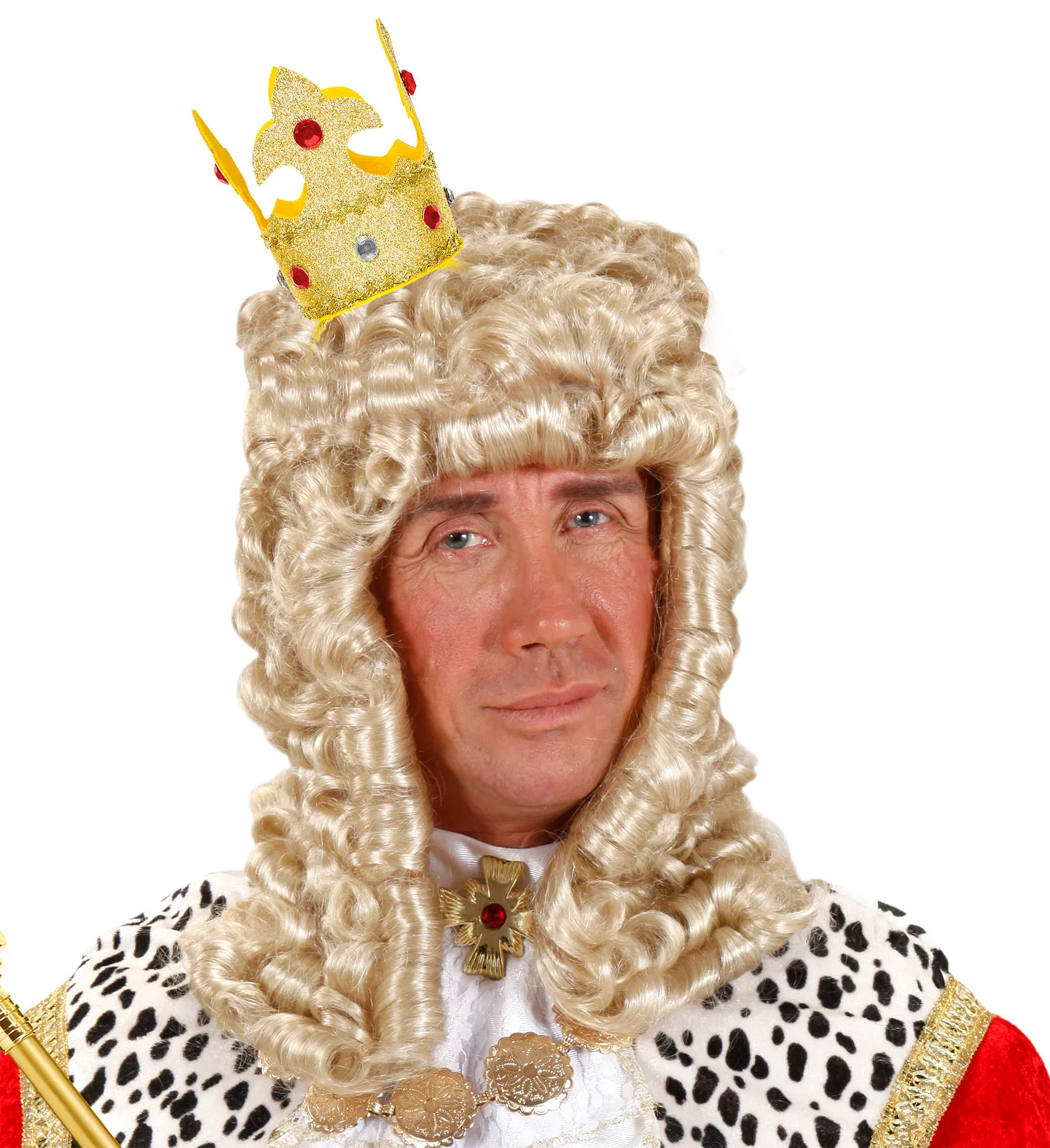 Hoofdband met mini kroon goud - Image 4