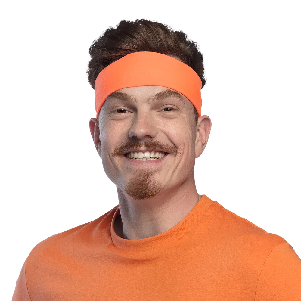 Hoofdband Retro neon oranje - Image 2