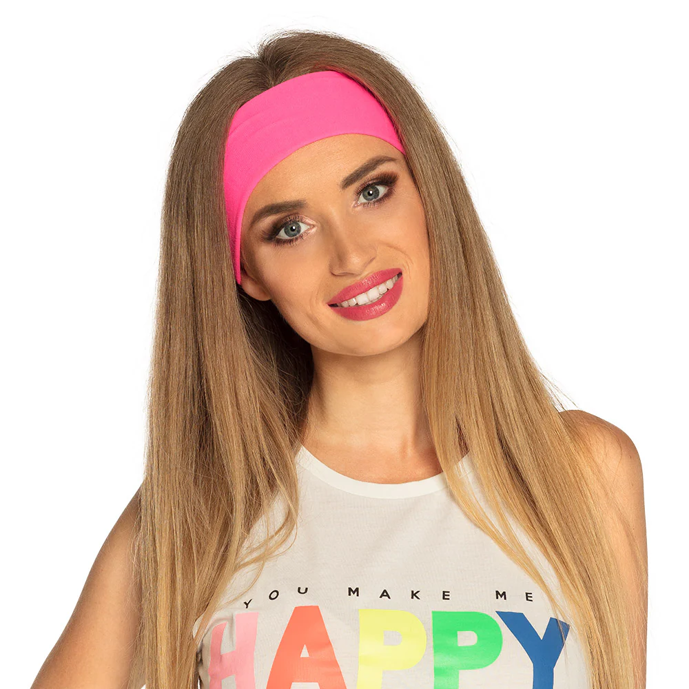 Hoofdband Retro neon roze - Image 3
