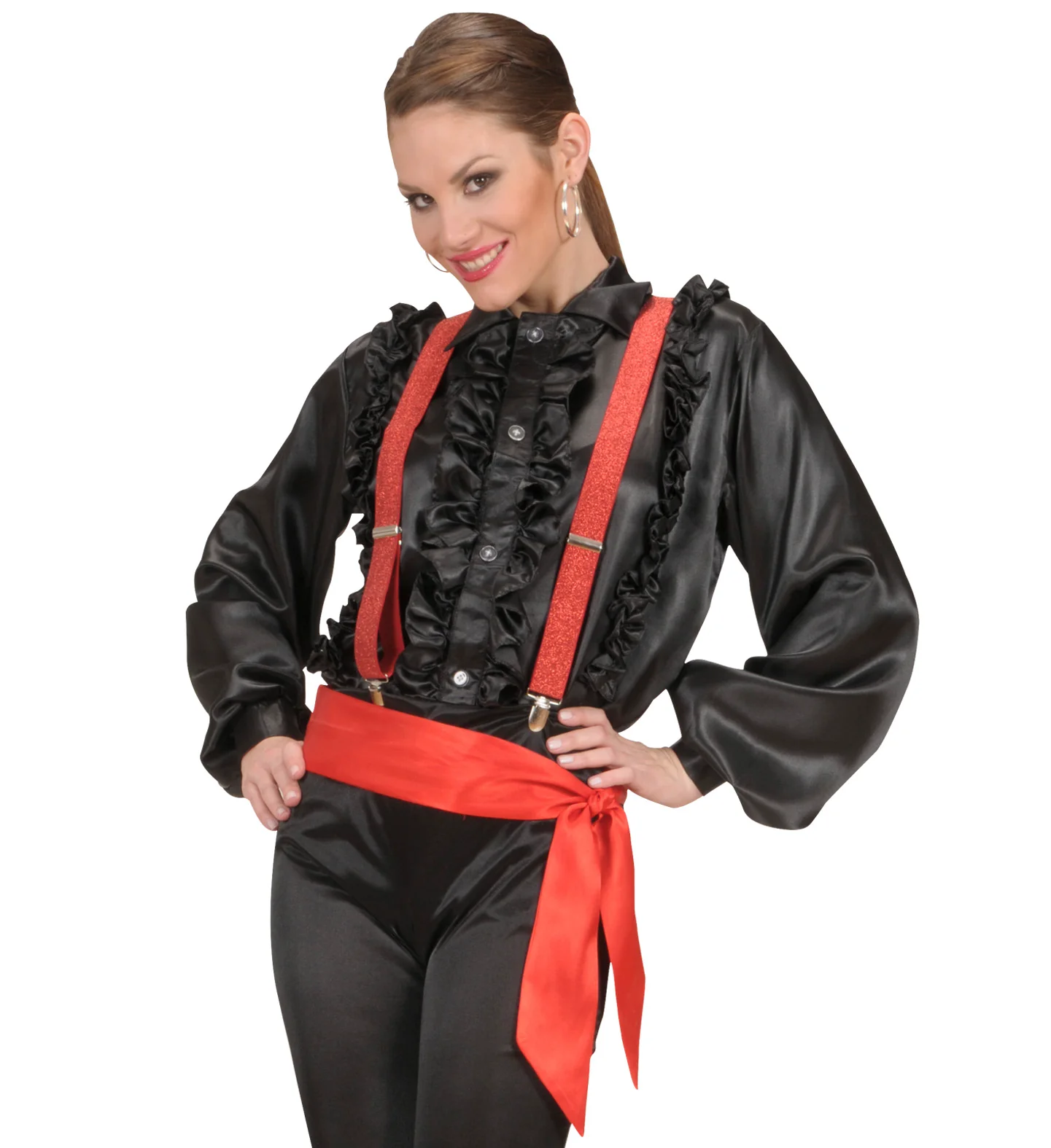 Rode hoofdband satijn - Image 3
