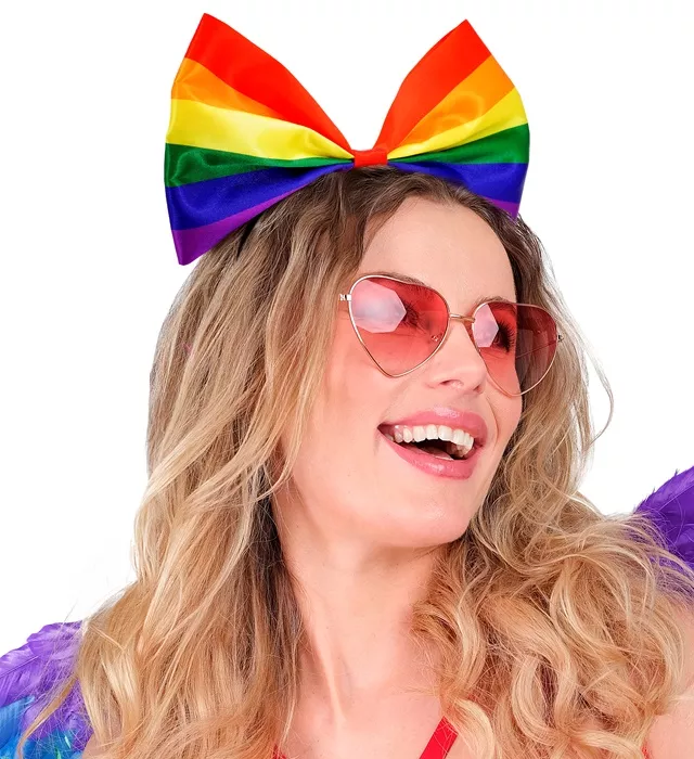 Hoofdband strik regenboog Anouk - Image 3
