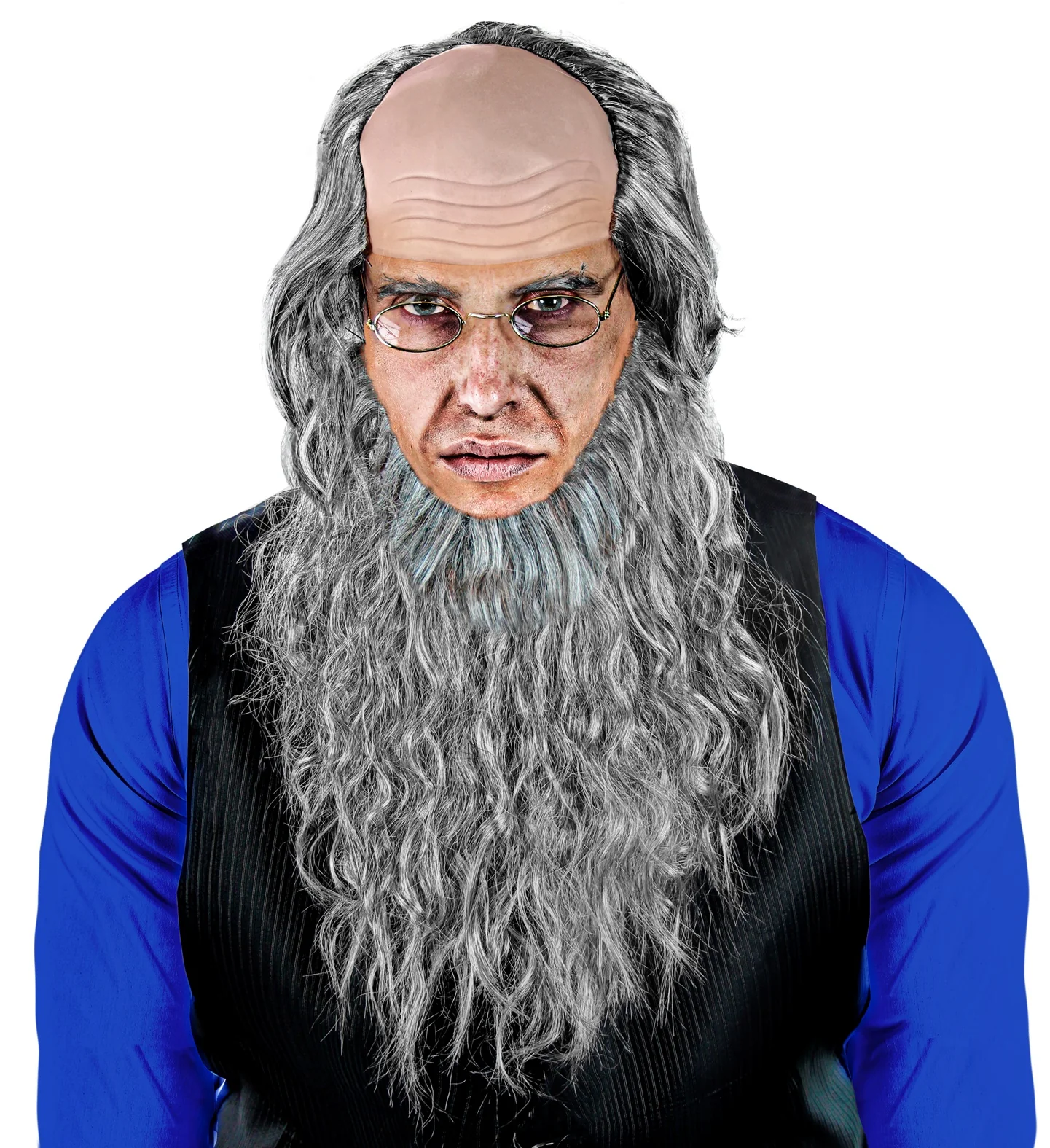 Pruik Amish met baard en bril - Image 2