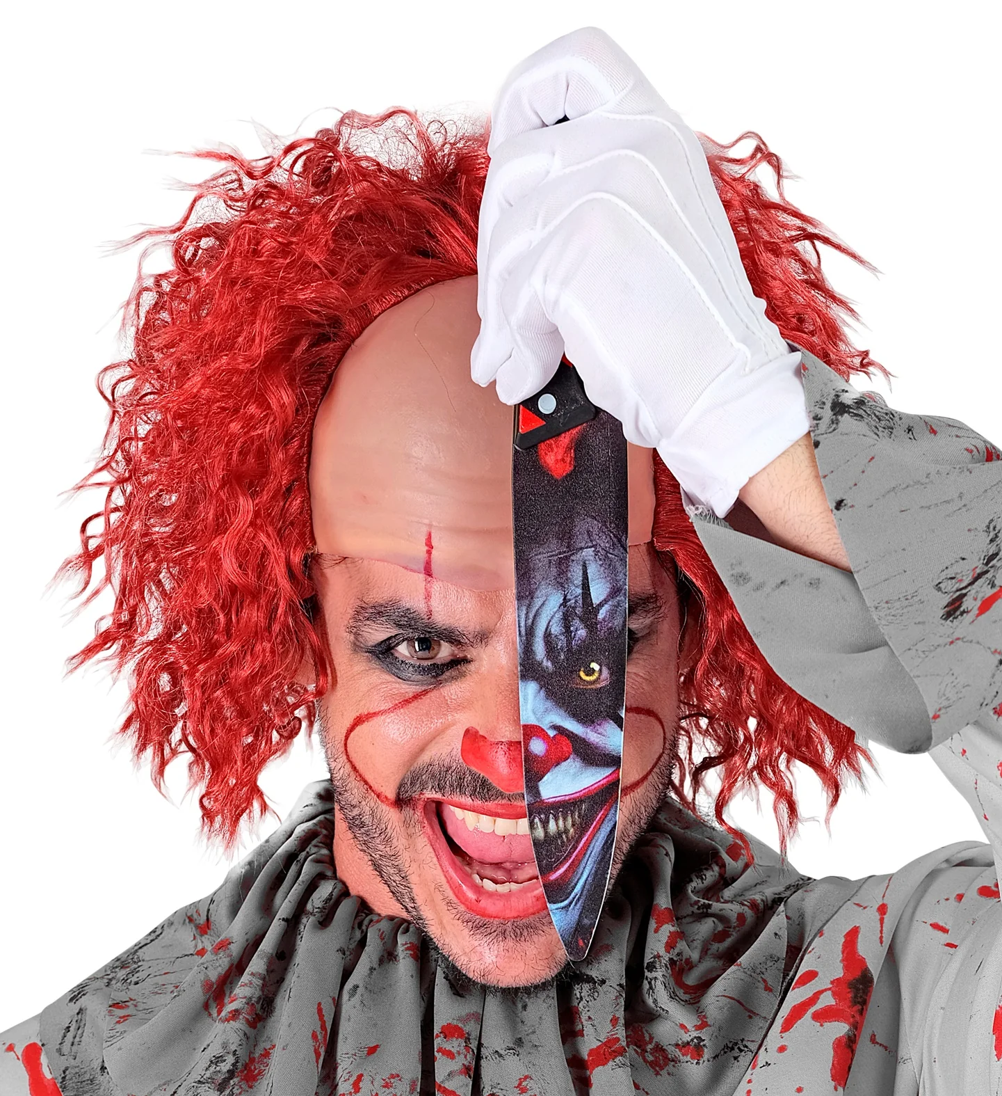 Horrorclown mes met bloed - Image 4