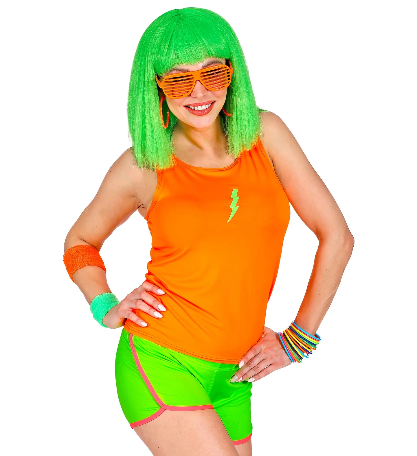 Neon groene hotpants - Image 4