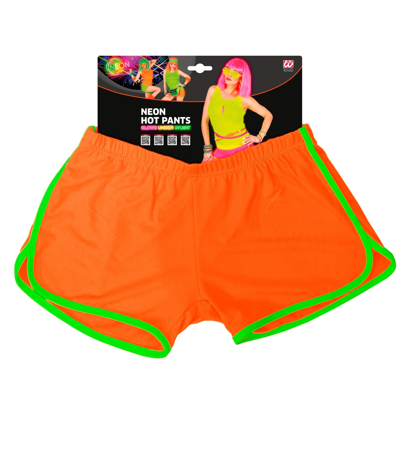 Neon oranje hotpants - Image 5
