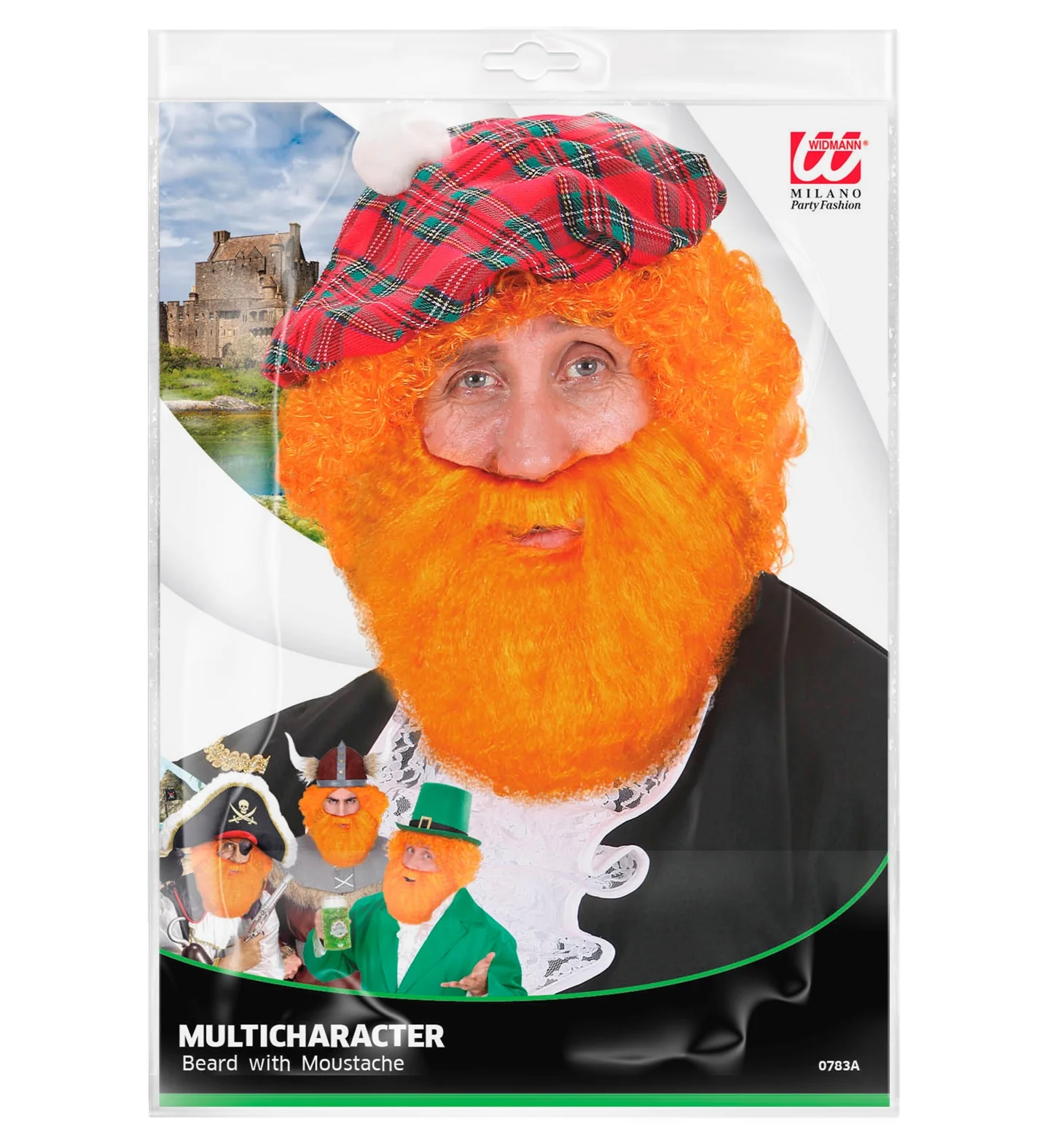 Oranje baard en snor schot - Image 4