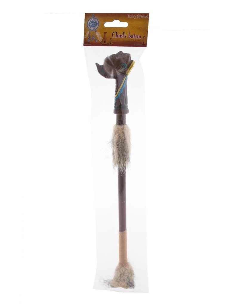 Indiaanse opperhoofd staf 45cm - Image 2