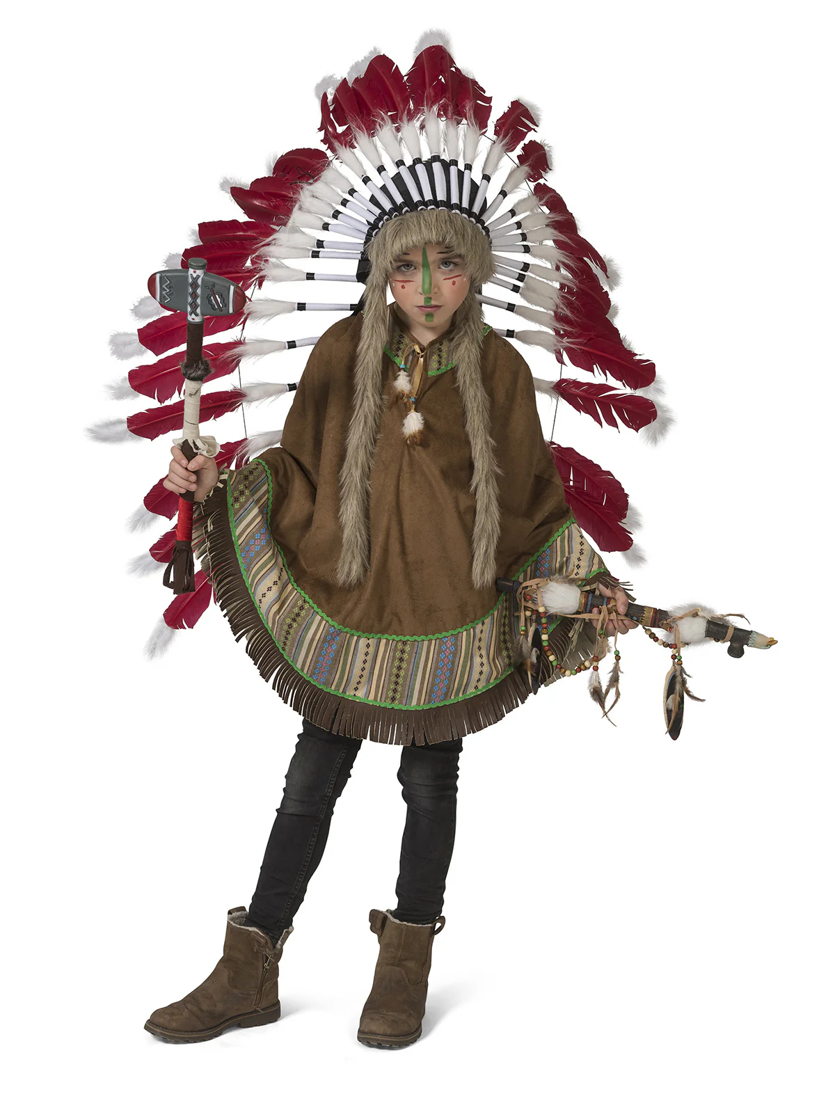 Indianen pak poncho Moonlight  kinderen