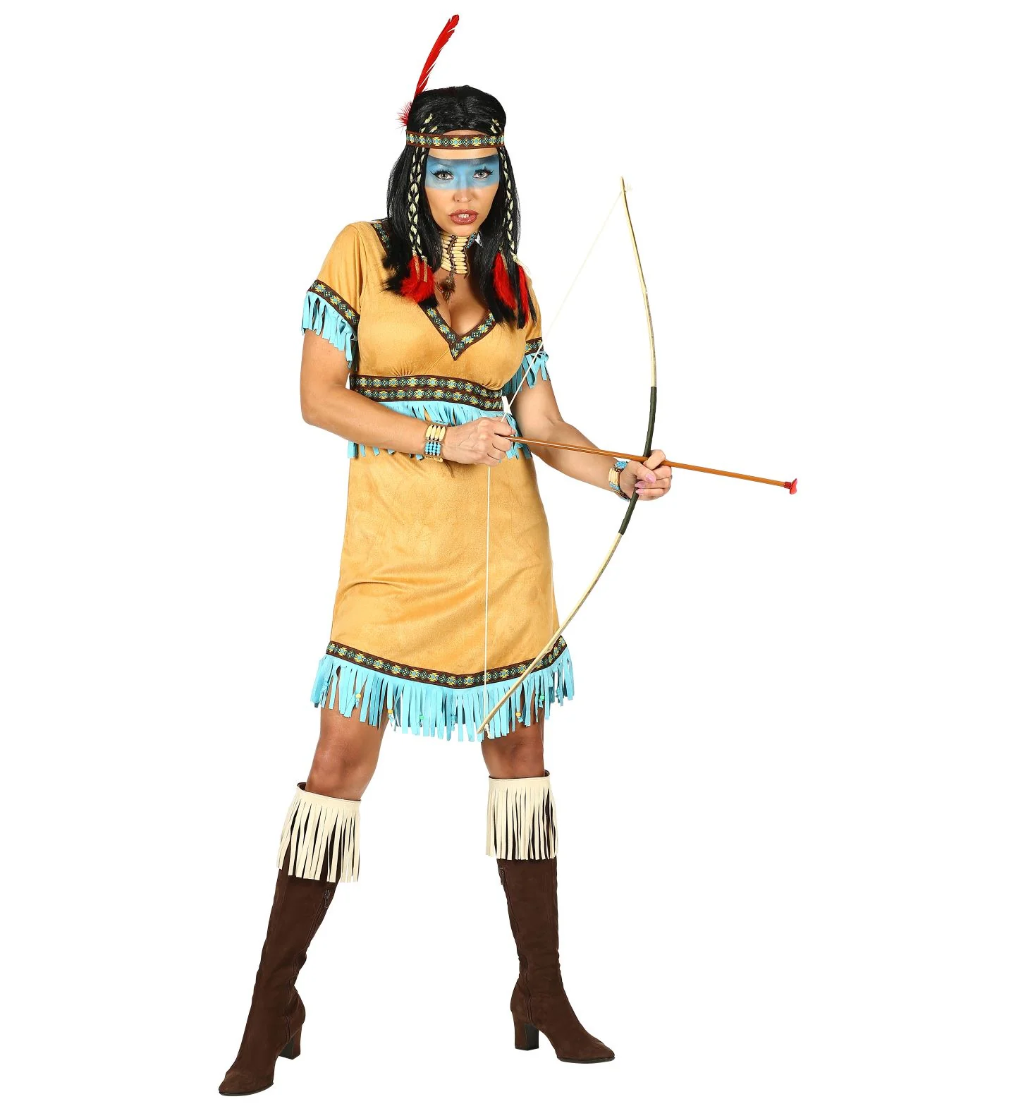 Indianen jurk dames Fleur - Image 4