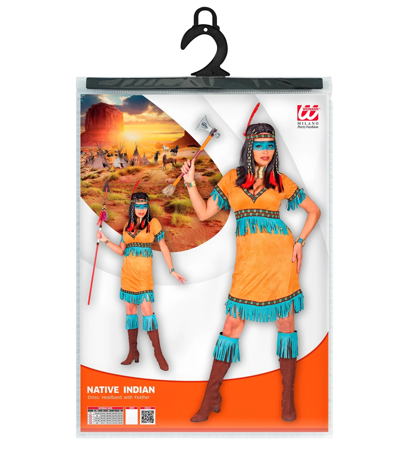 Indianen jurk dames Fleur - Image 5