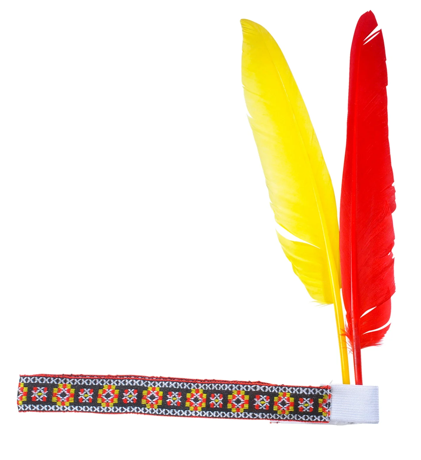 Hoofdband indiaan met 2 veren - Image 2