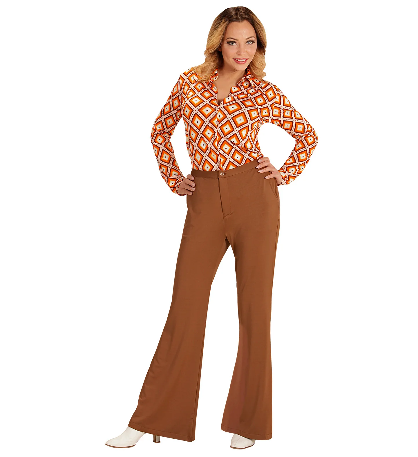 Jaren 70 disco broek Groovy bruin - Image 2