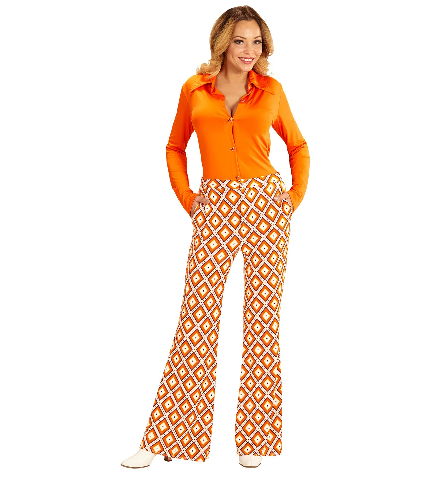 Jaren 70 disco broek Groovy geruit - Image 2