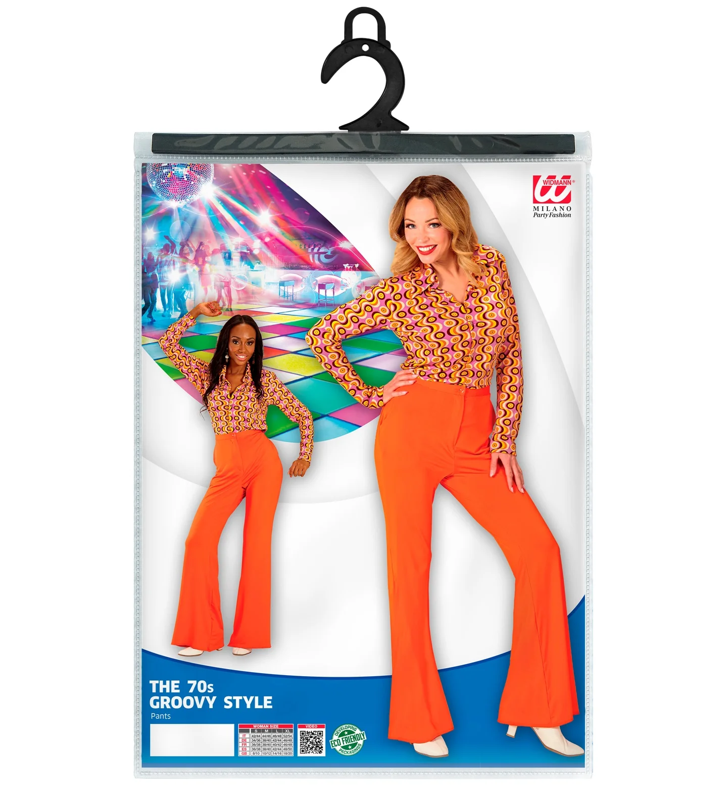 Jaren 70 disco broek Groovy oranje - Image 5