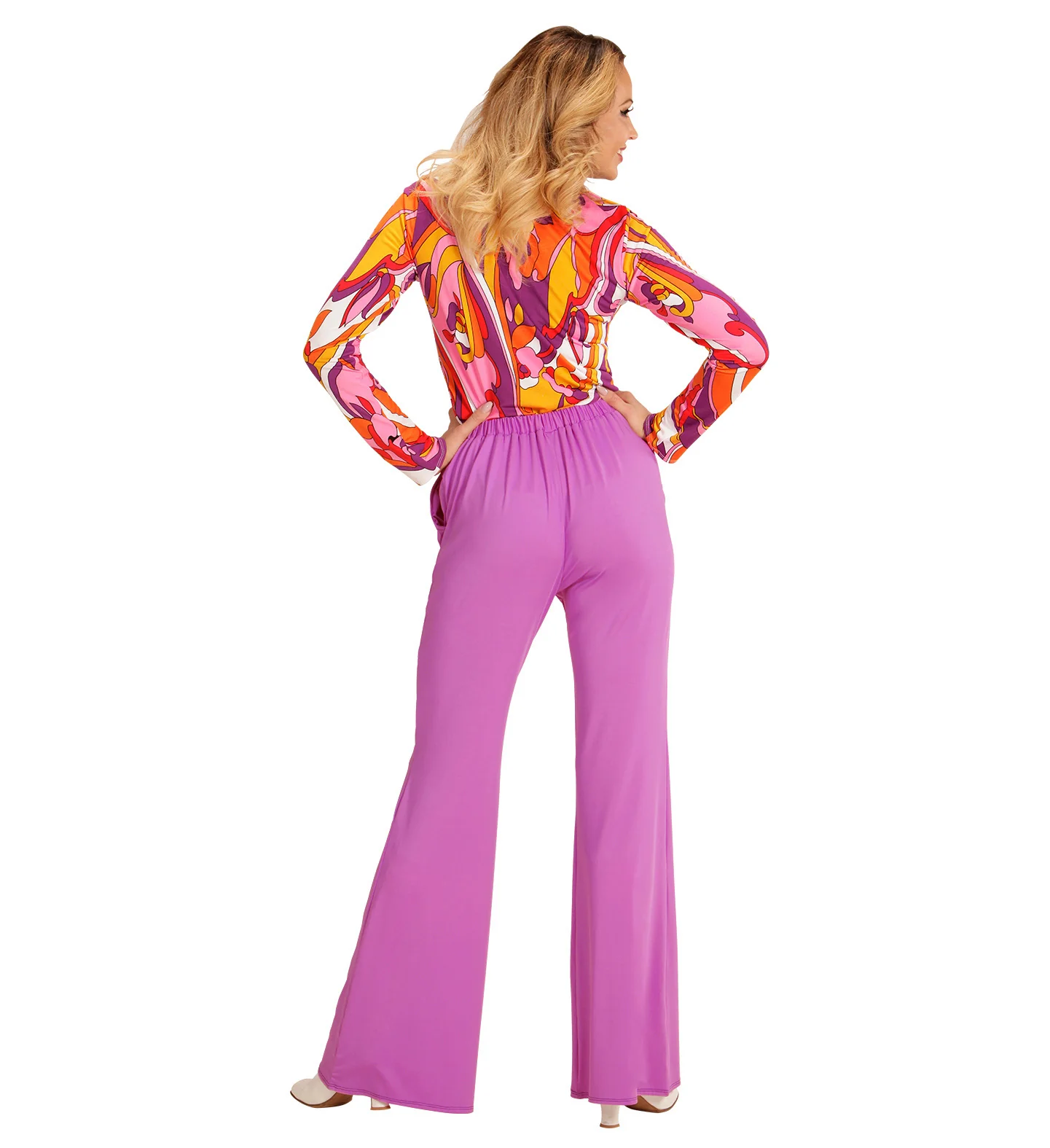 Jaren 70 disco broek Groovy paars - Image 3