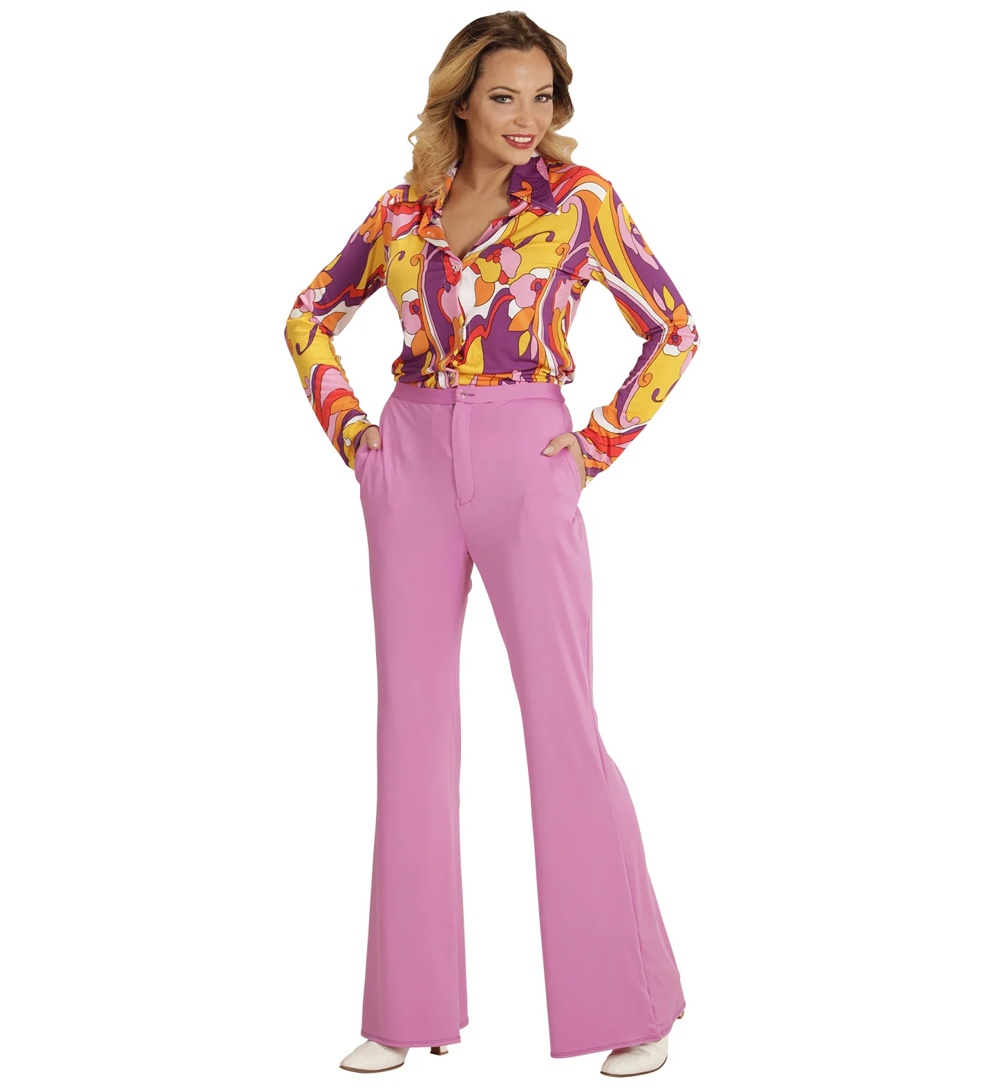 Jaren 70 disco broek Groovy paars - Image 5