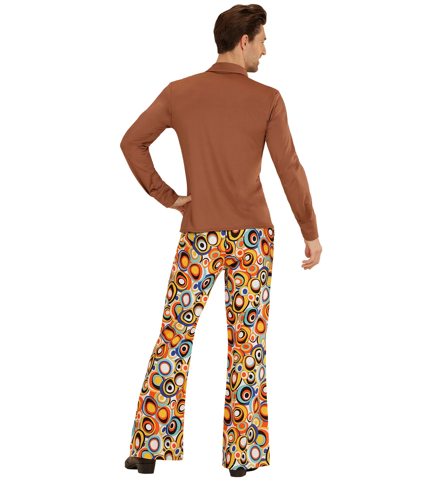 Jaren 70 disco hemd Groovy bruin - Image 3