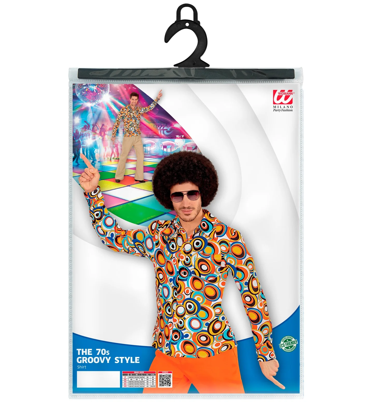 Jaren 70 disco hemd Groovy rondjes - Image 6