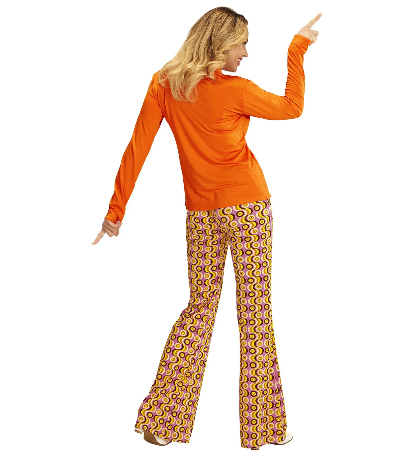 Jaren 70 discoshirt Groovy oranje - Image 3