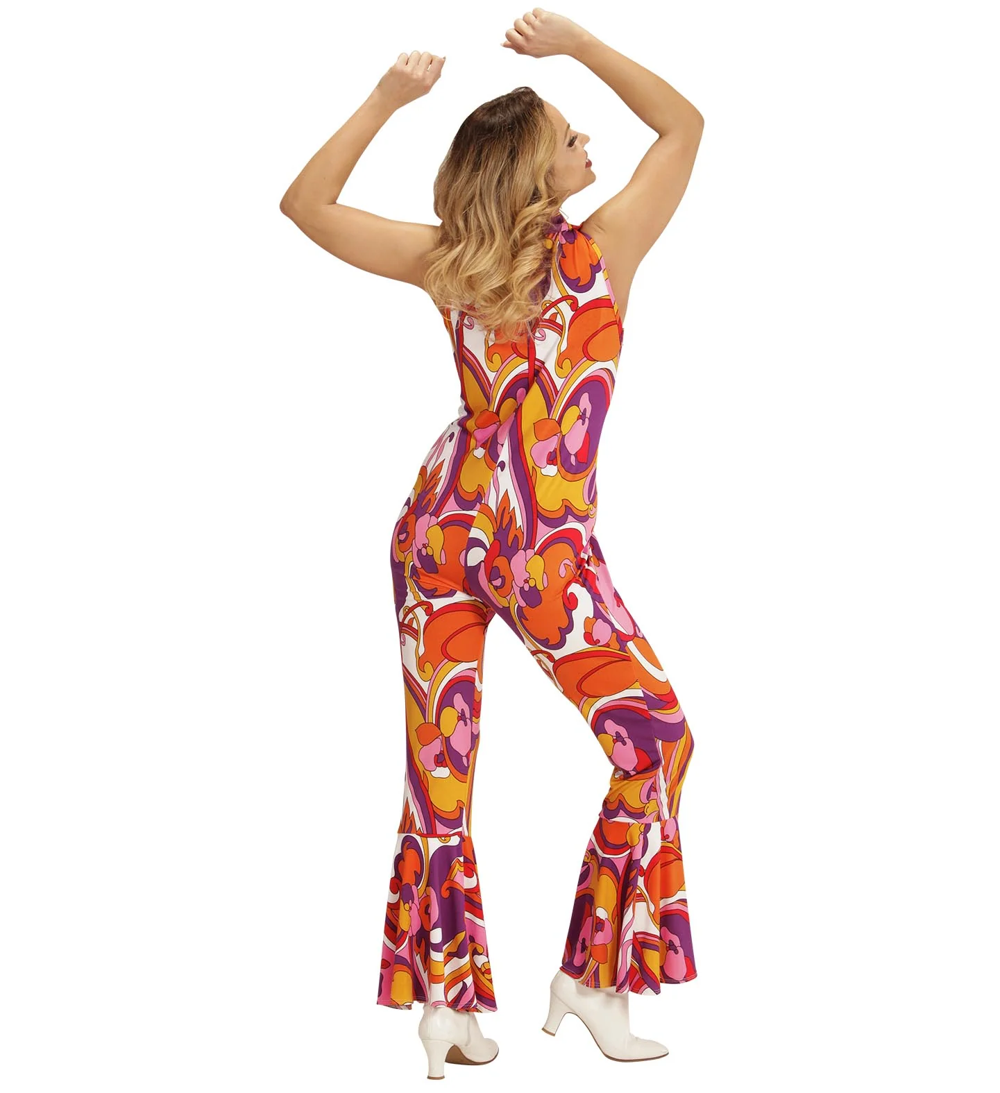 Jaren 70 jumpsuit groovy Orchidee - Image 3