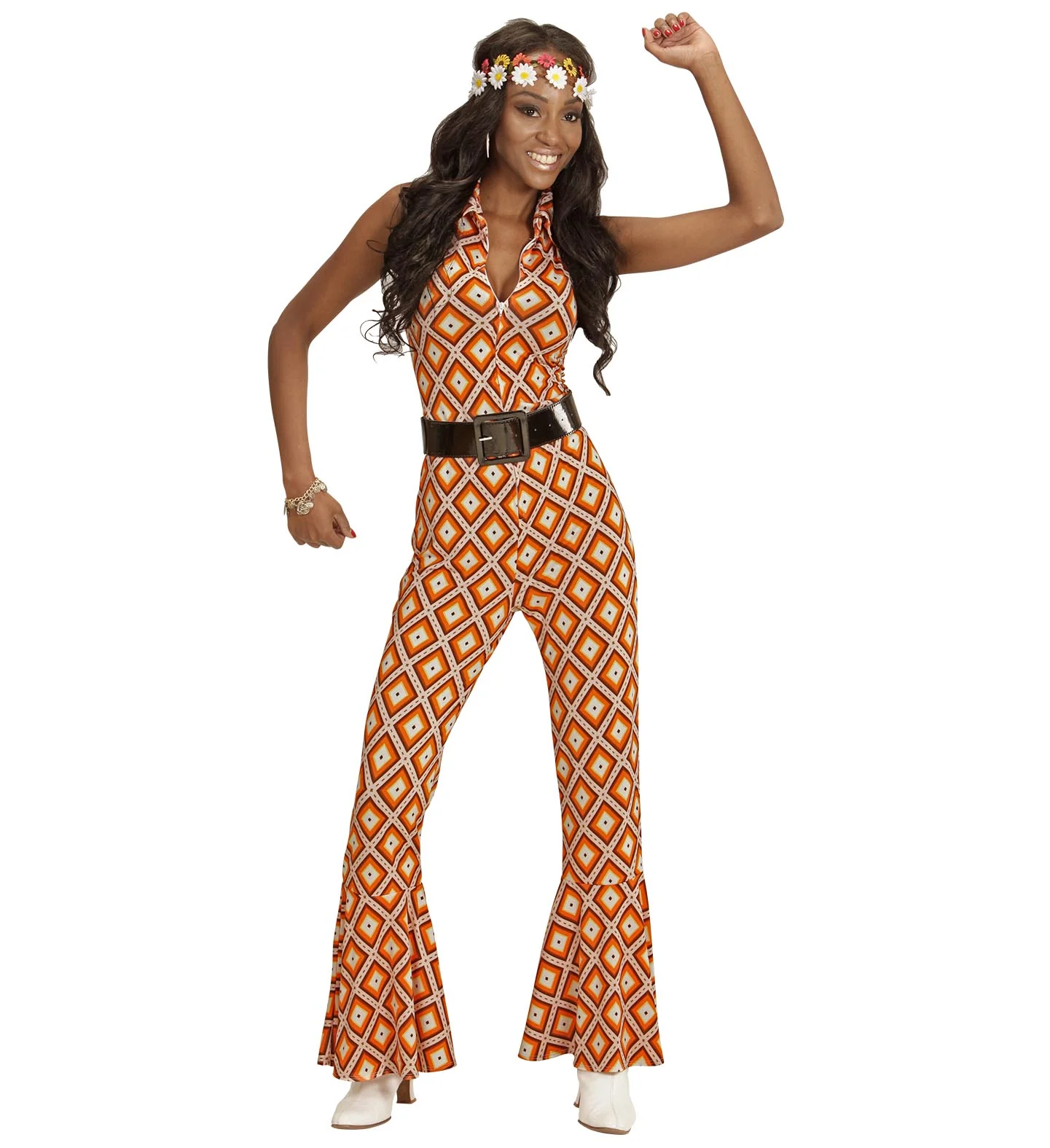 Jaren 70 jumpsuit groovy ruit - Image 2