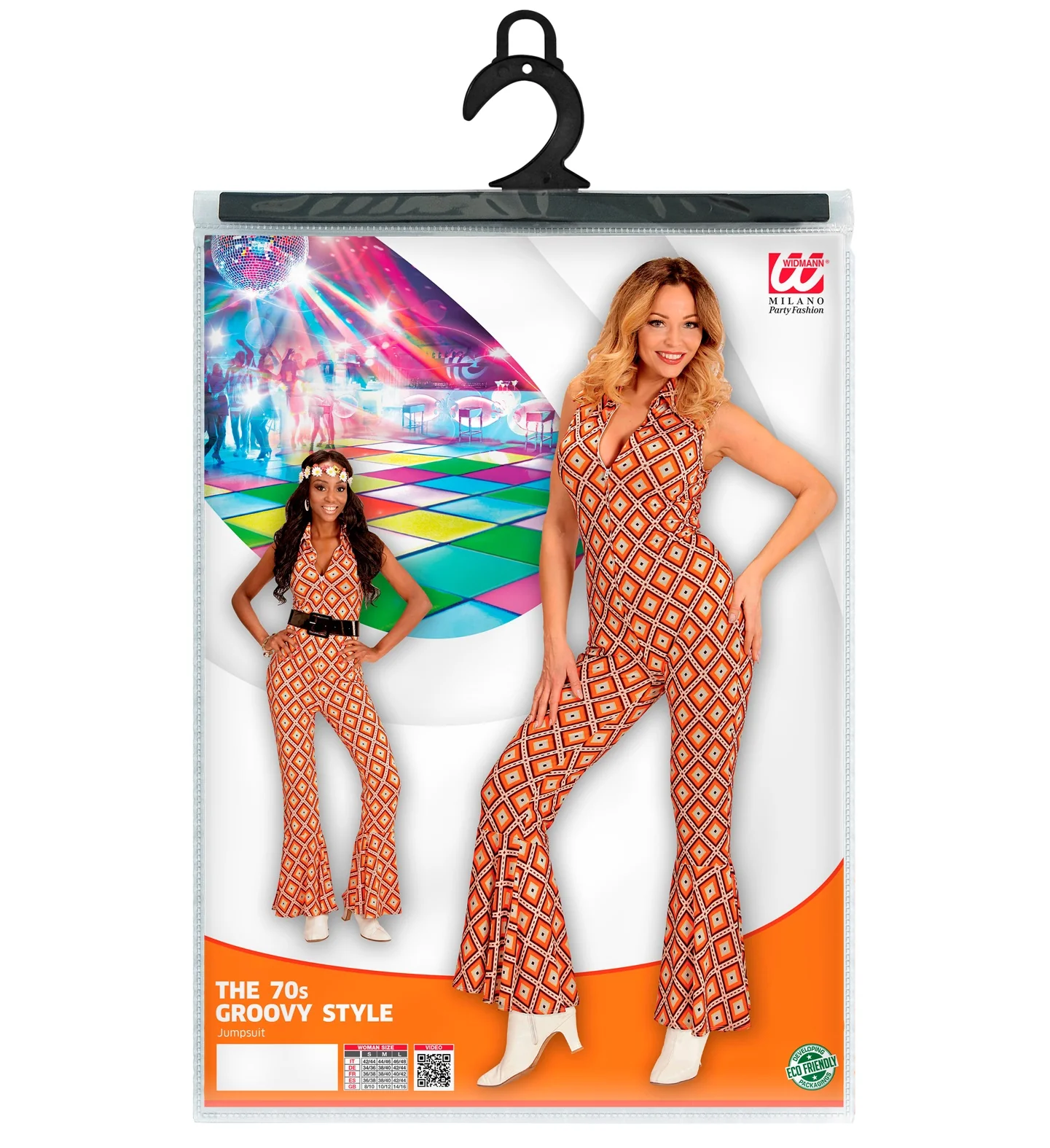Jaren 70 jumpsuit groovy ruit - Image 5