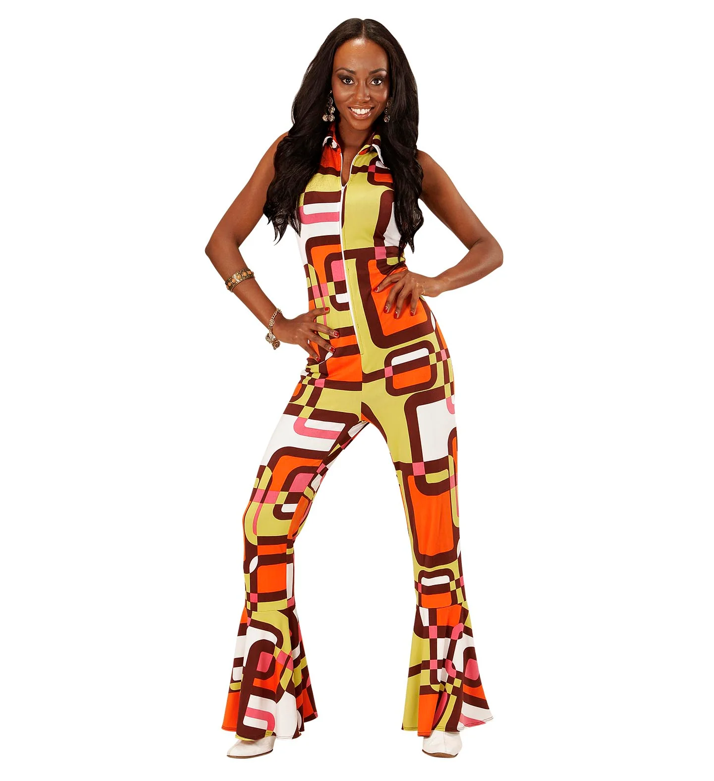 Jaren 70 jumpsuit groovy vlakken - Image 4