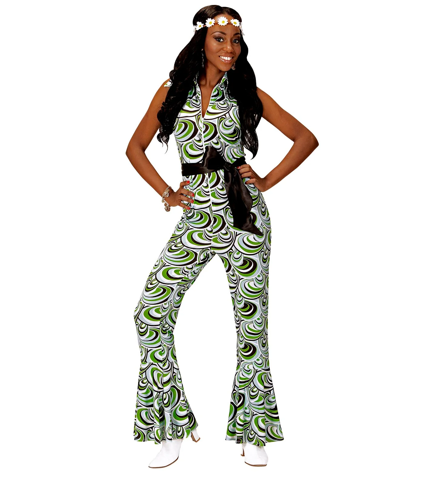 Jaren 70 jumpsuit groovy waves - Image 2