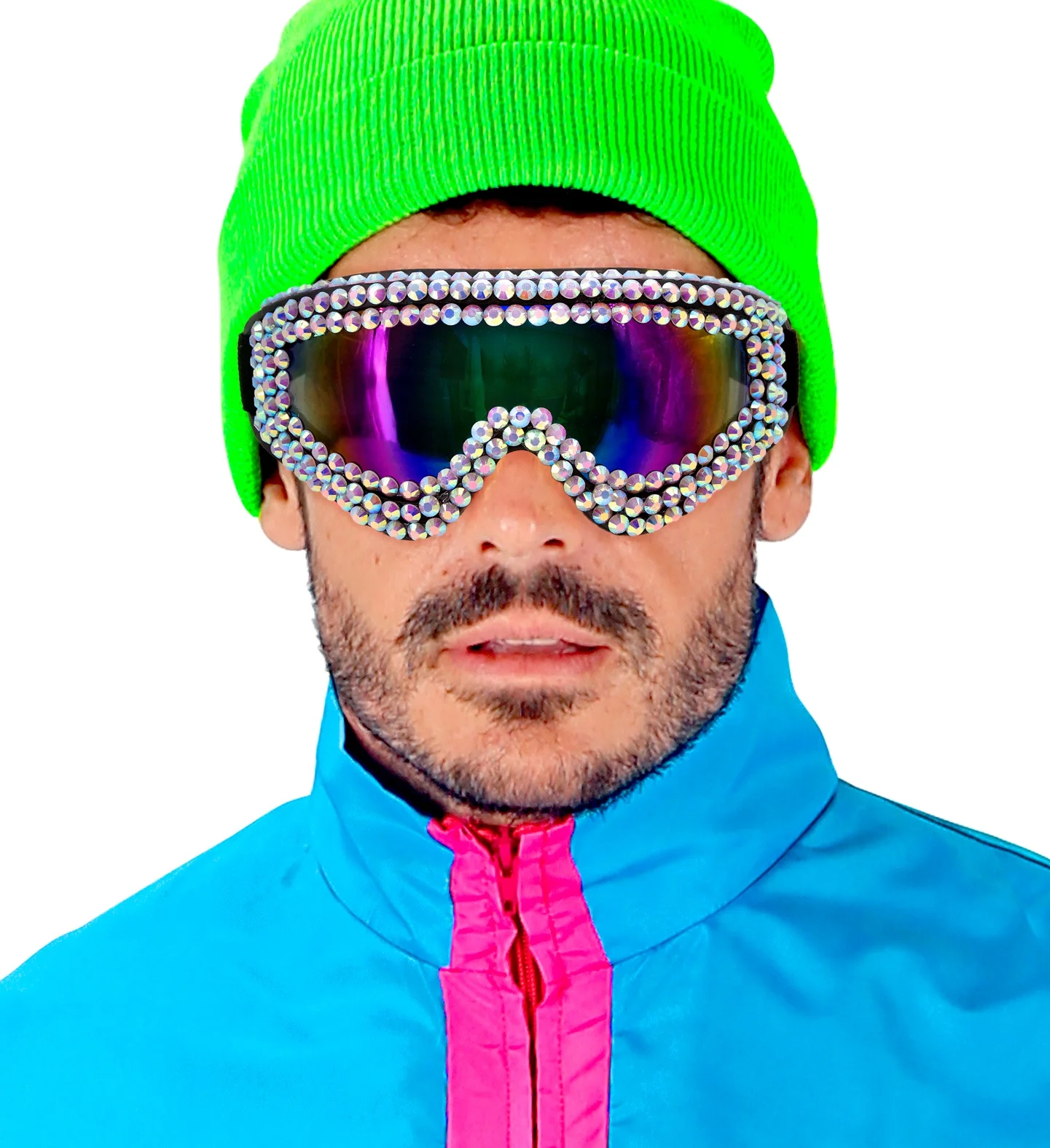 Skibril met strass steentjes - Image 3