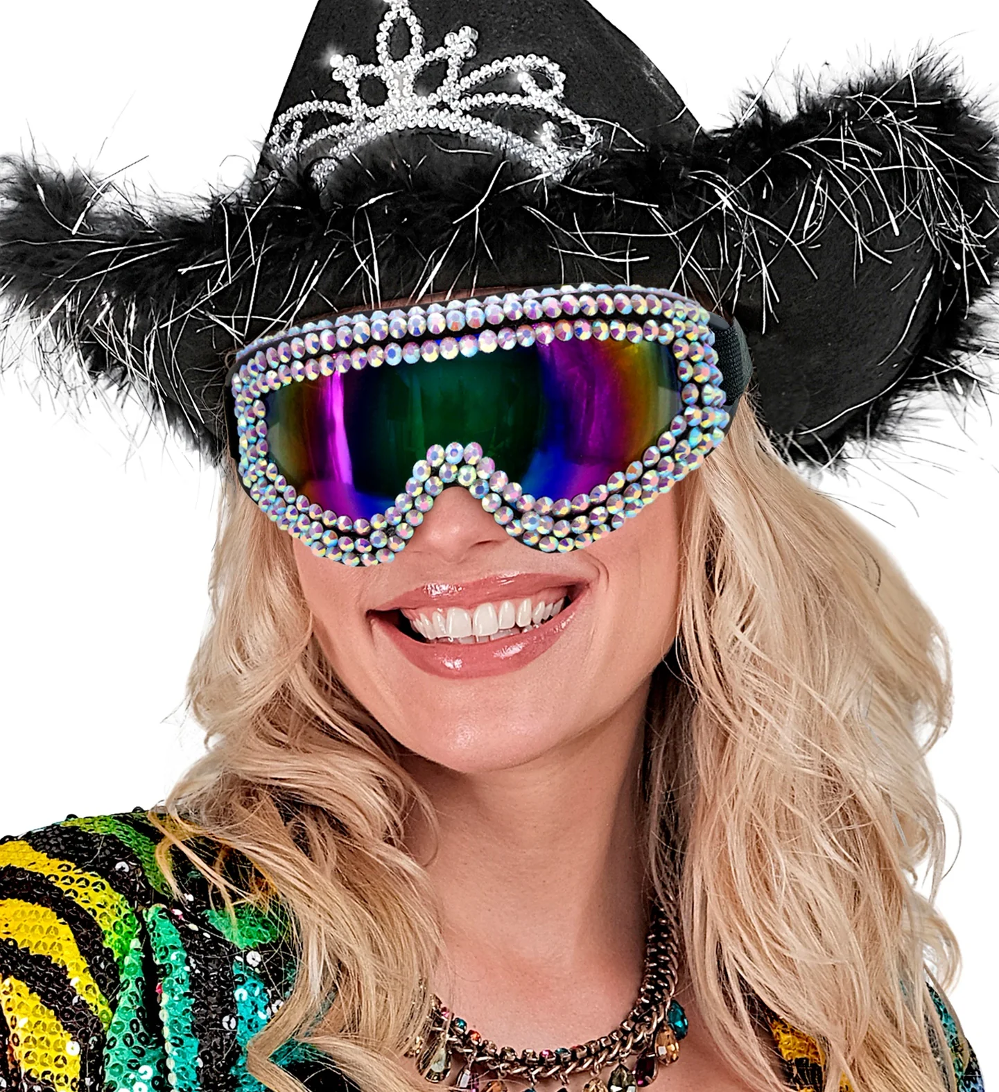 Skibril met strass steentjes - Image 4