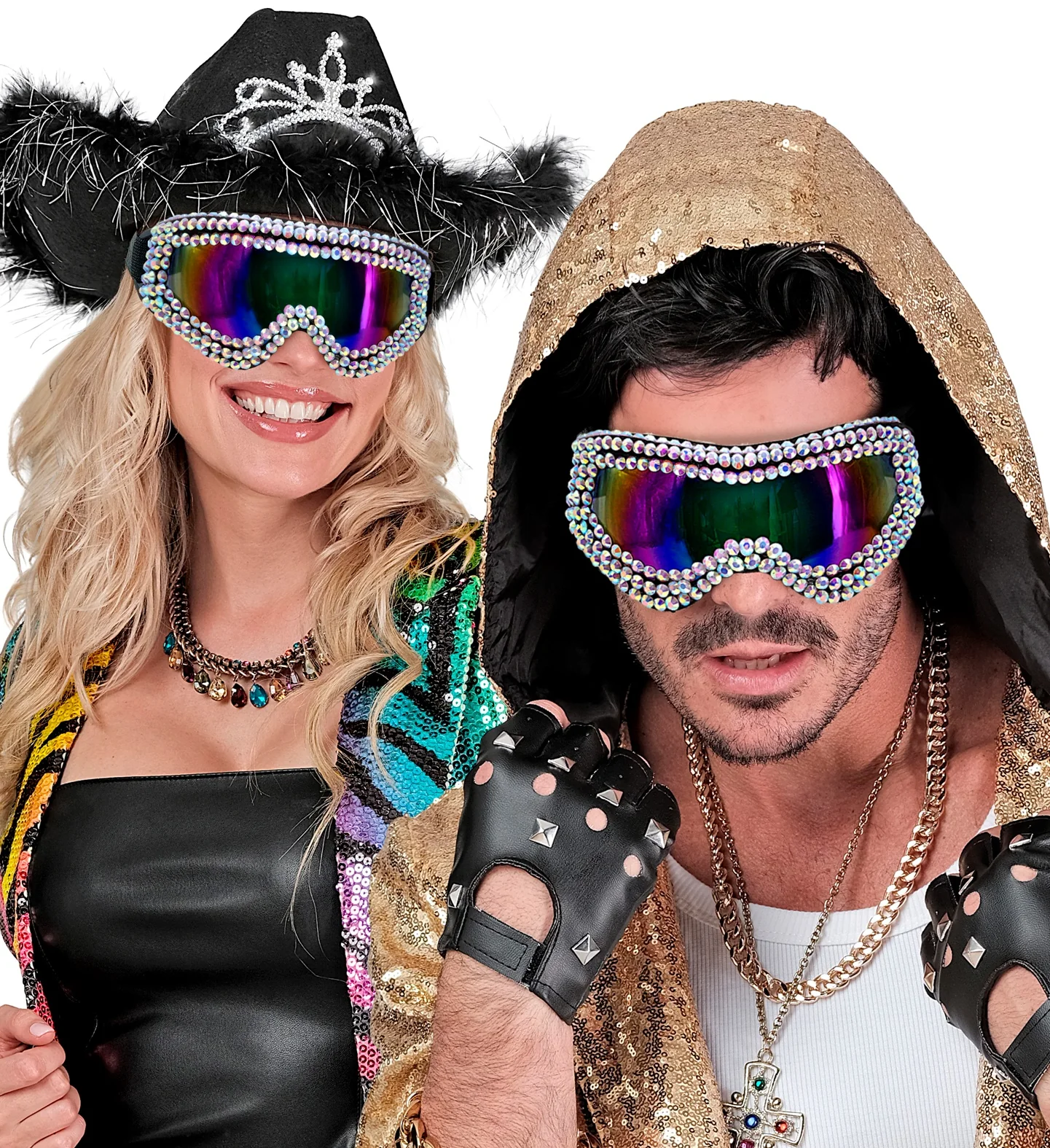 Skibril met strass steentjes - Image 6