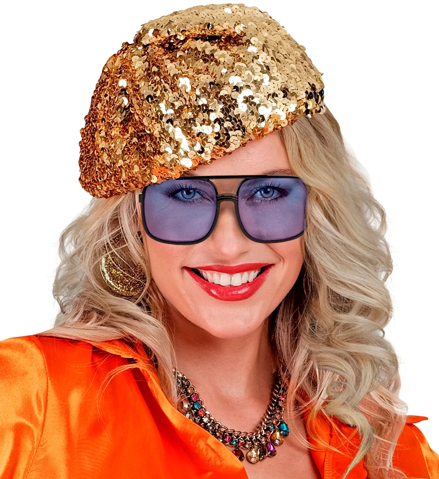 Bril met blauwe glazen jaren 90 hiphop - Image 3