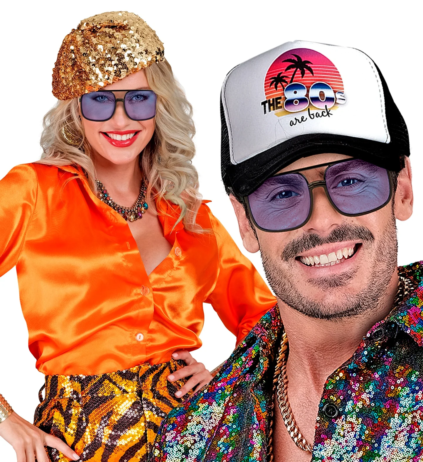 Bril met blauwe glazen jaren 90 hiphop - Image 4