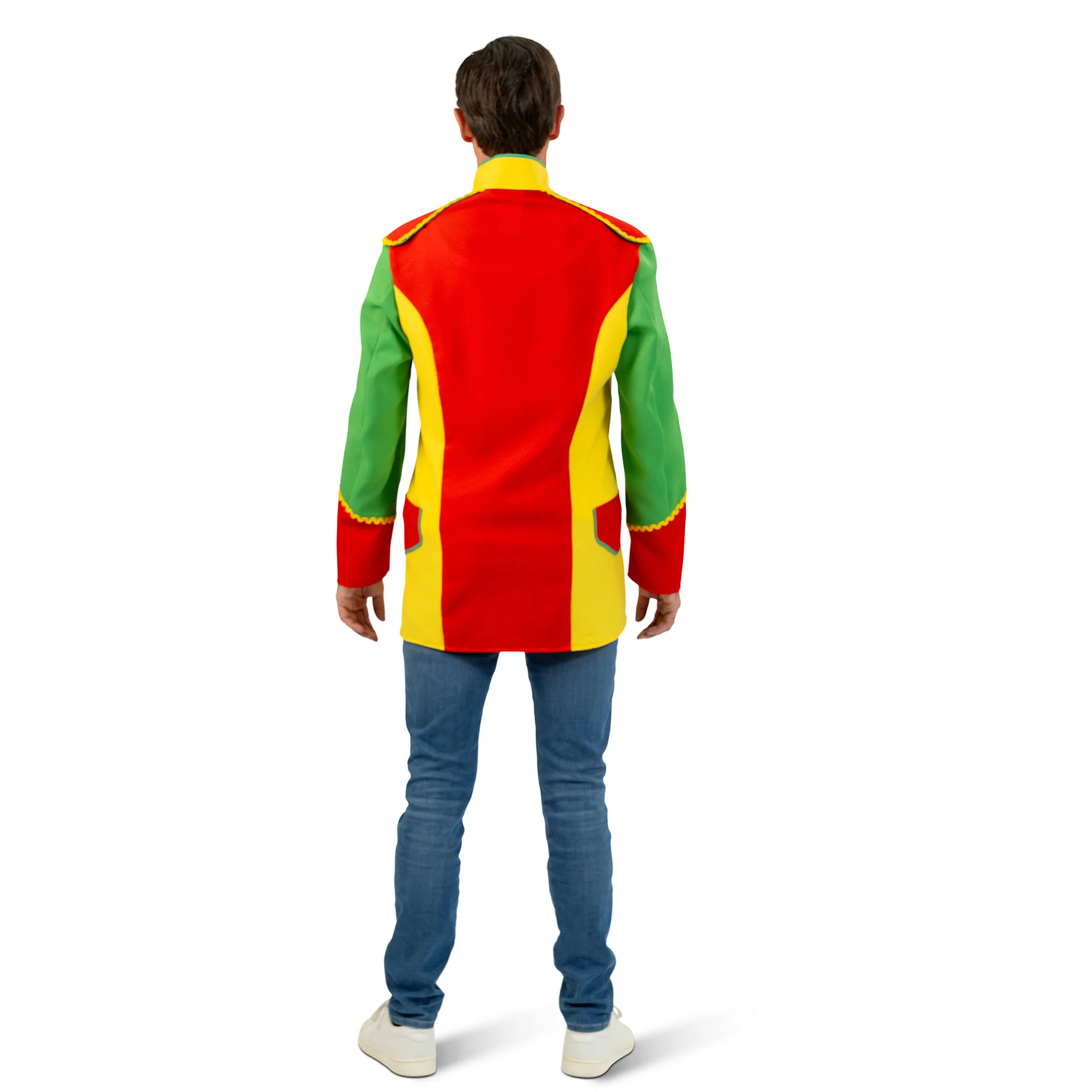 Jas carnaval rood, geel, groen heren - Image 4