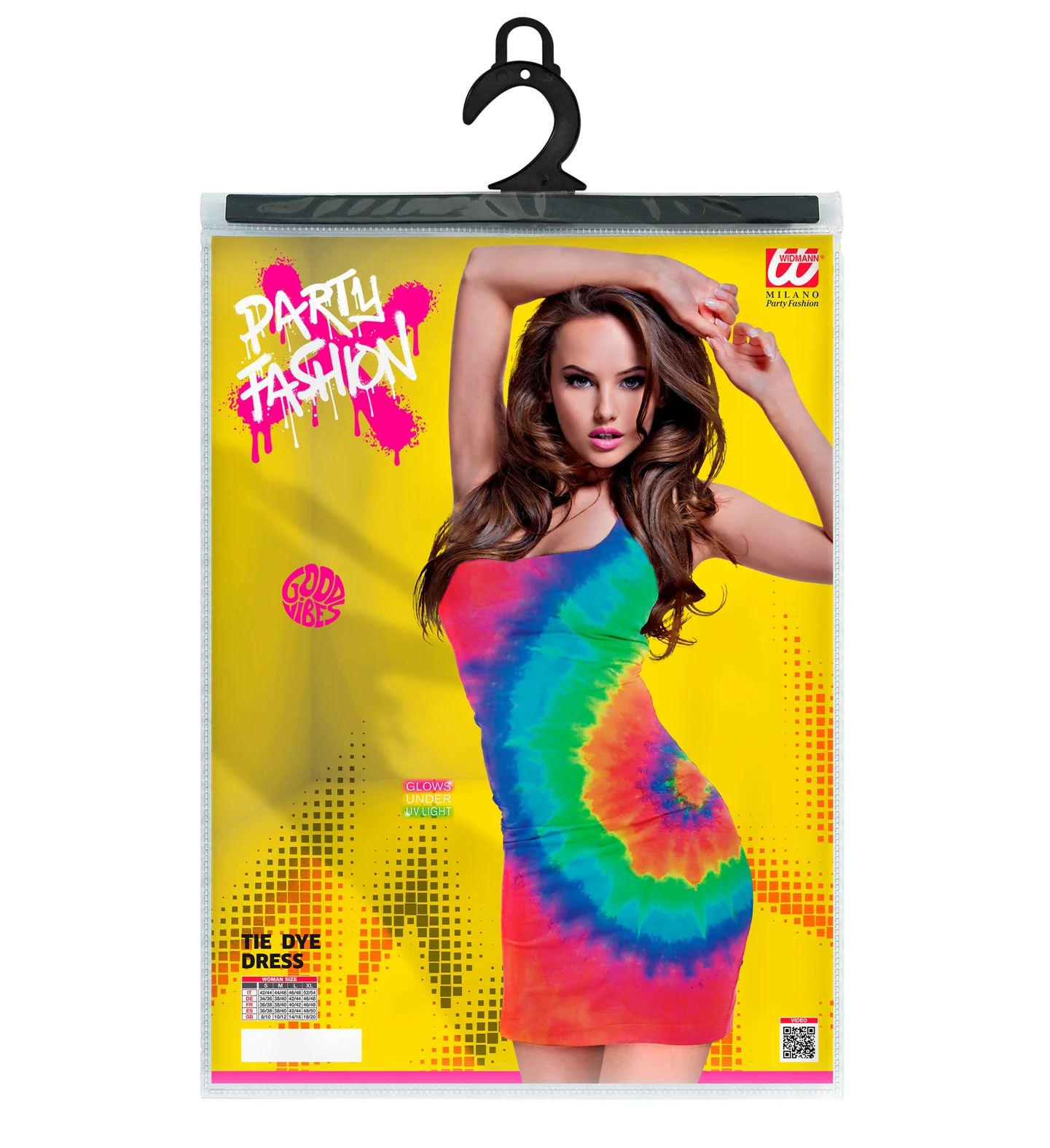 Jurk tie dye  neon - Image 3