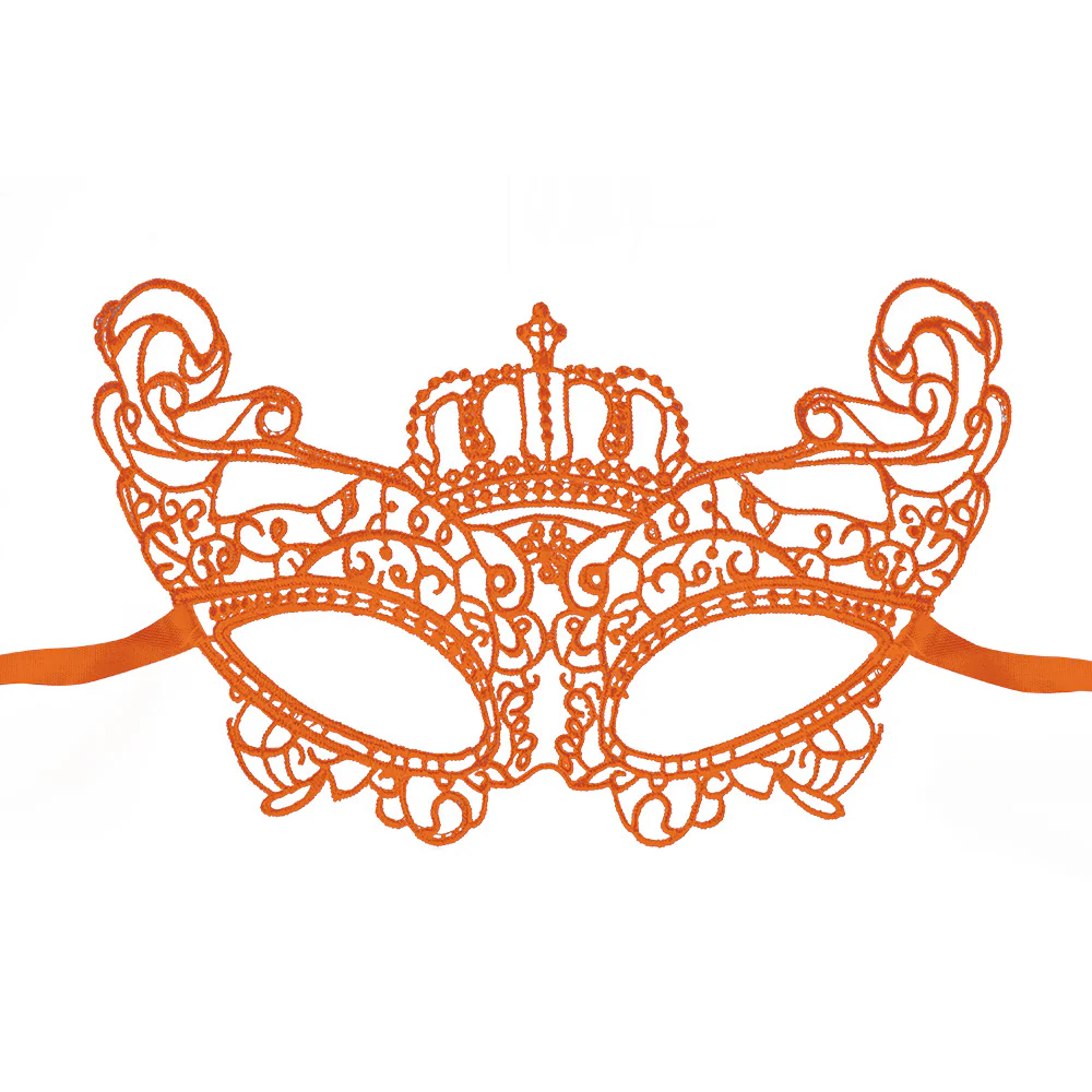 Kanten masker Oranje