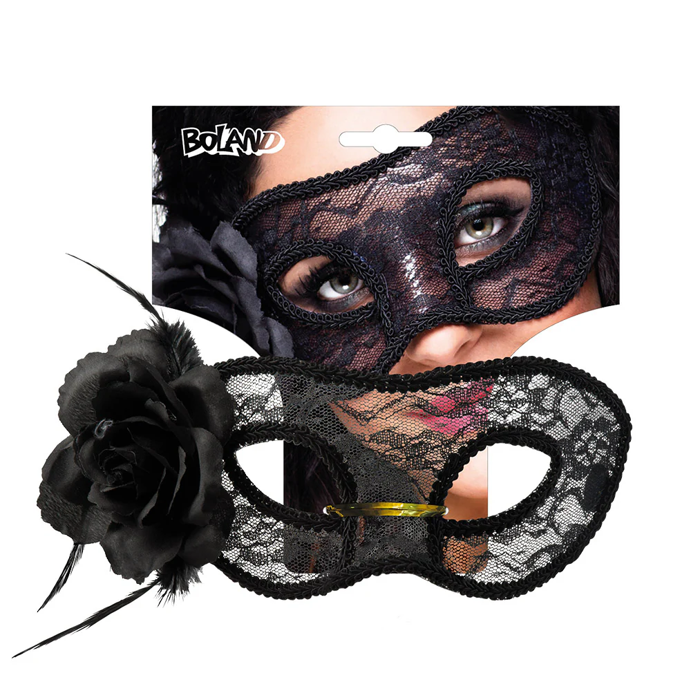 Kanten oogmasker Mystique zwart - Image 3