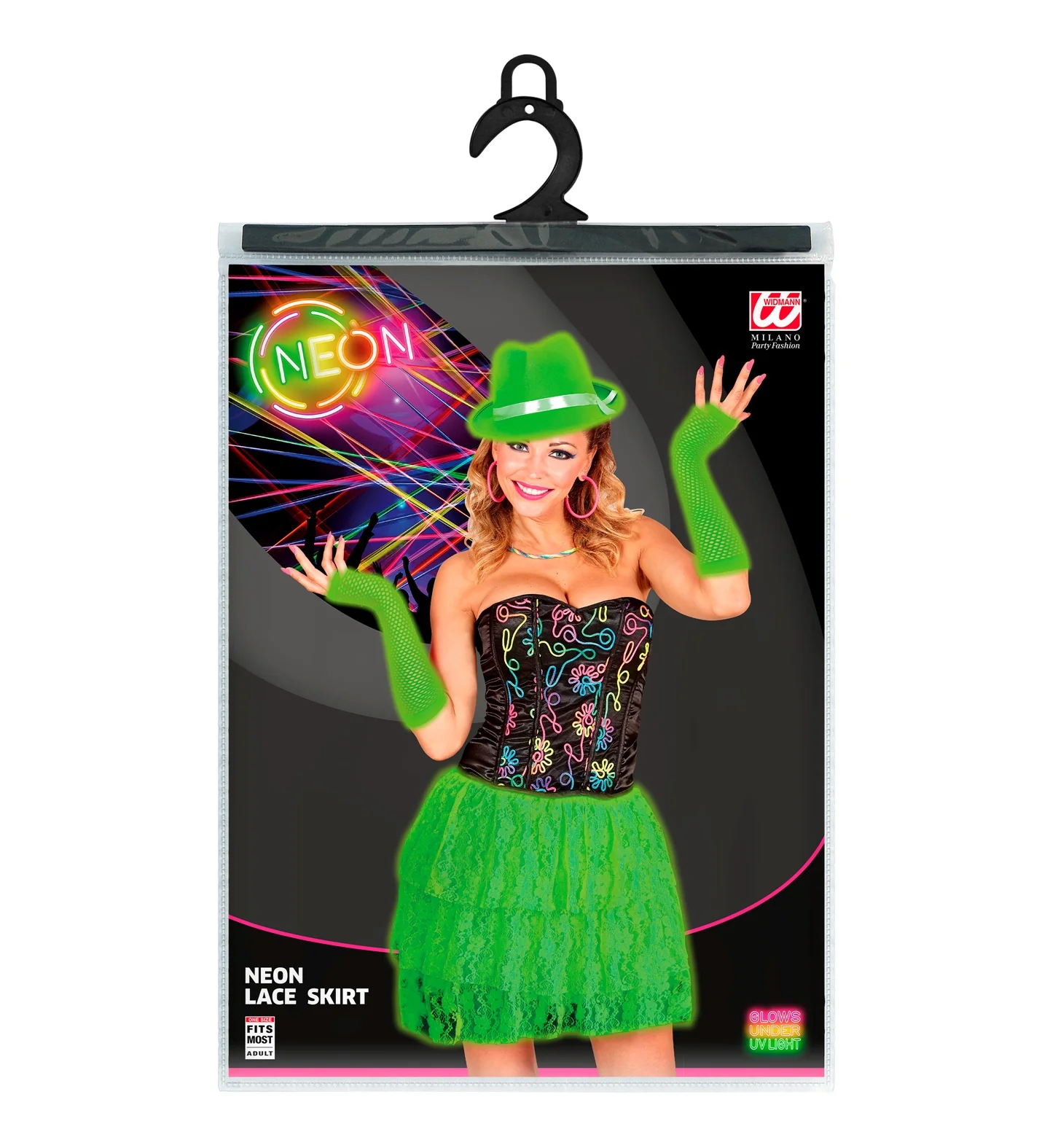 Kanten Rokje Neon Groen - Image 5