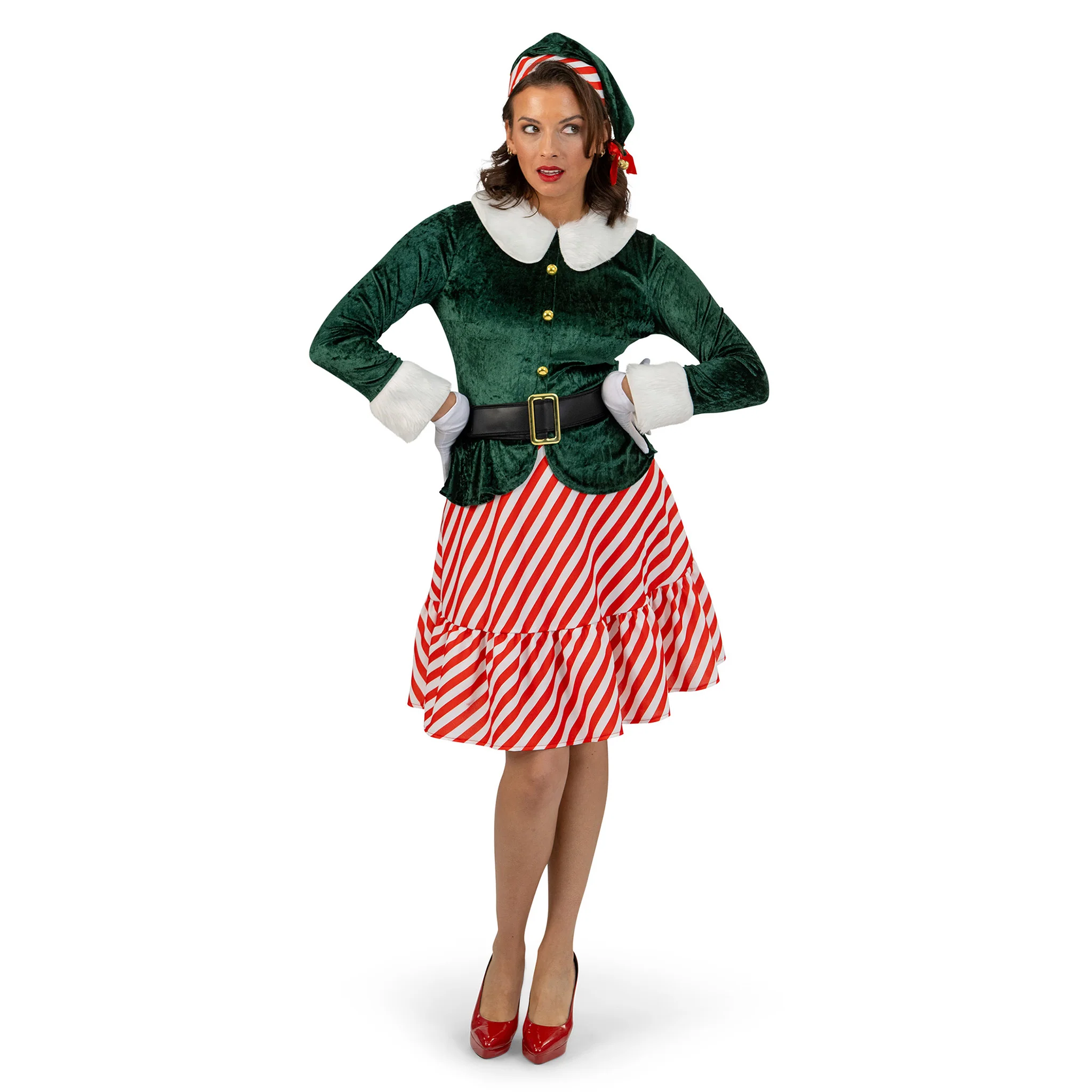Kerstman Elf hulpje jurk dames - Image 2