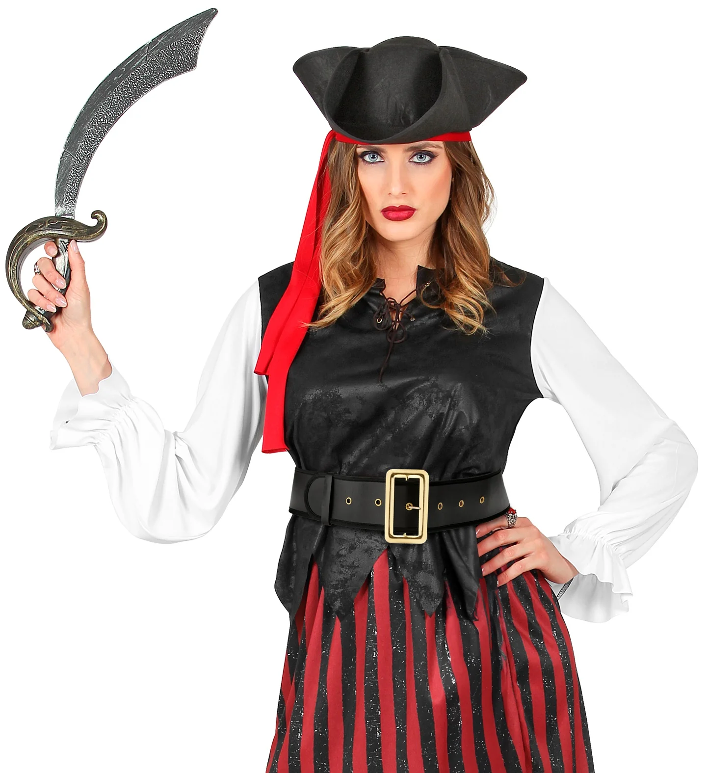 Kerstman riem lederlook zwart - Image 4